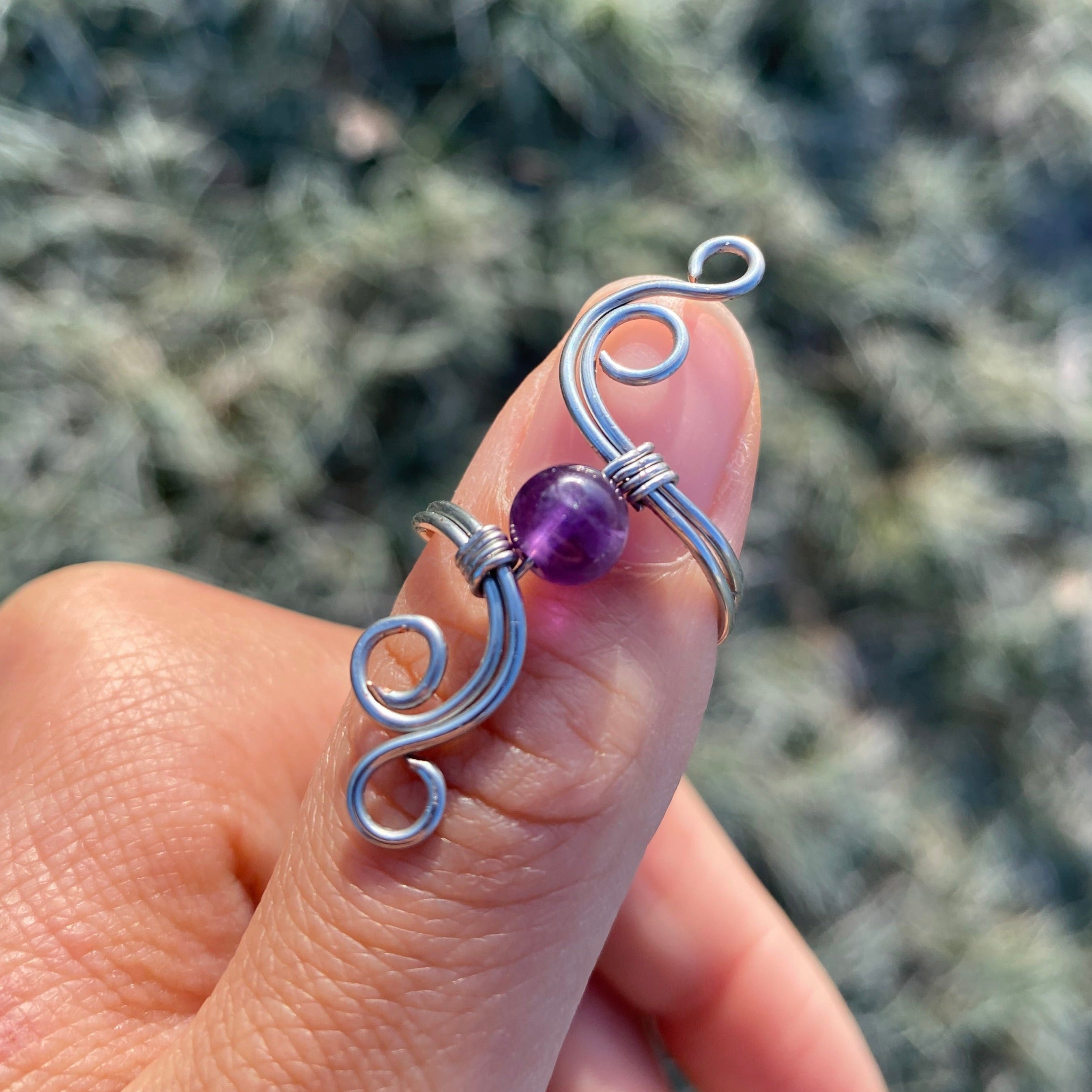 Amethyst "Ethereal" Wire Ring