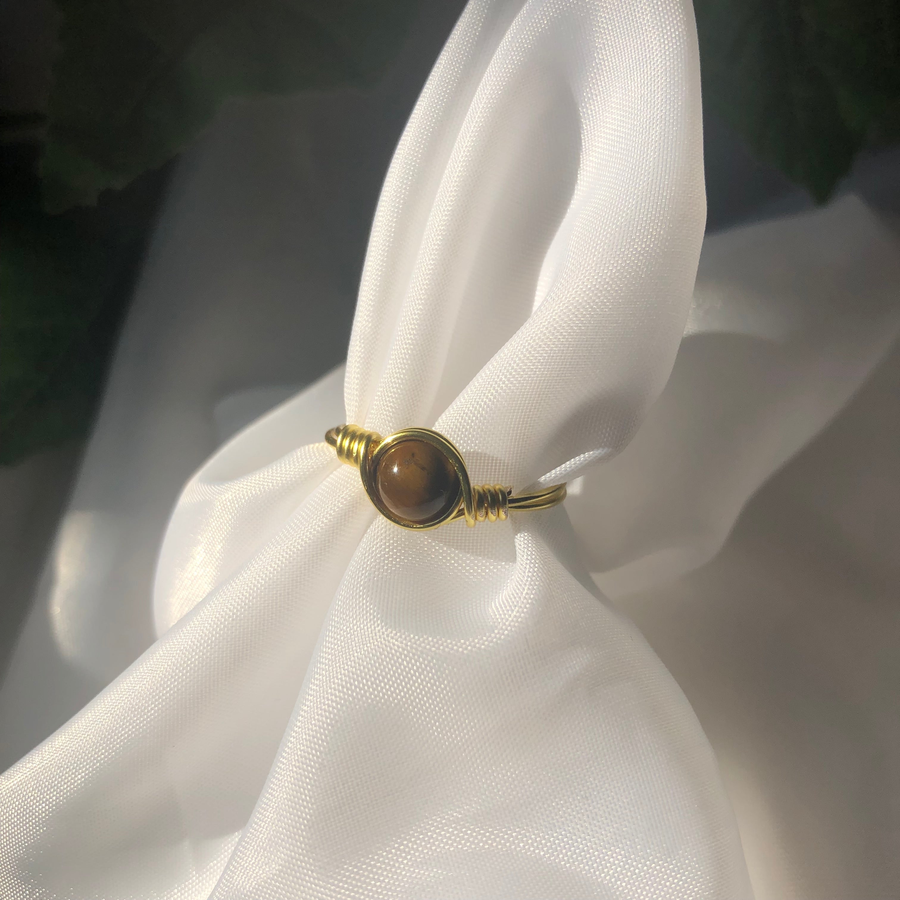Tigers Eye “Divine" Wire Ring