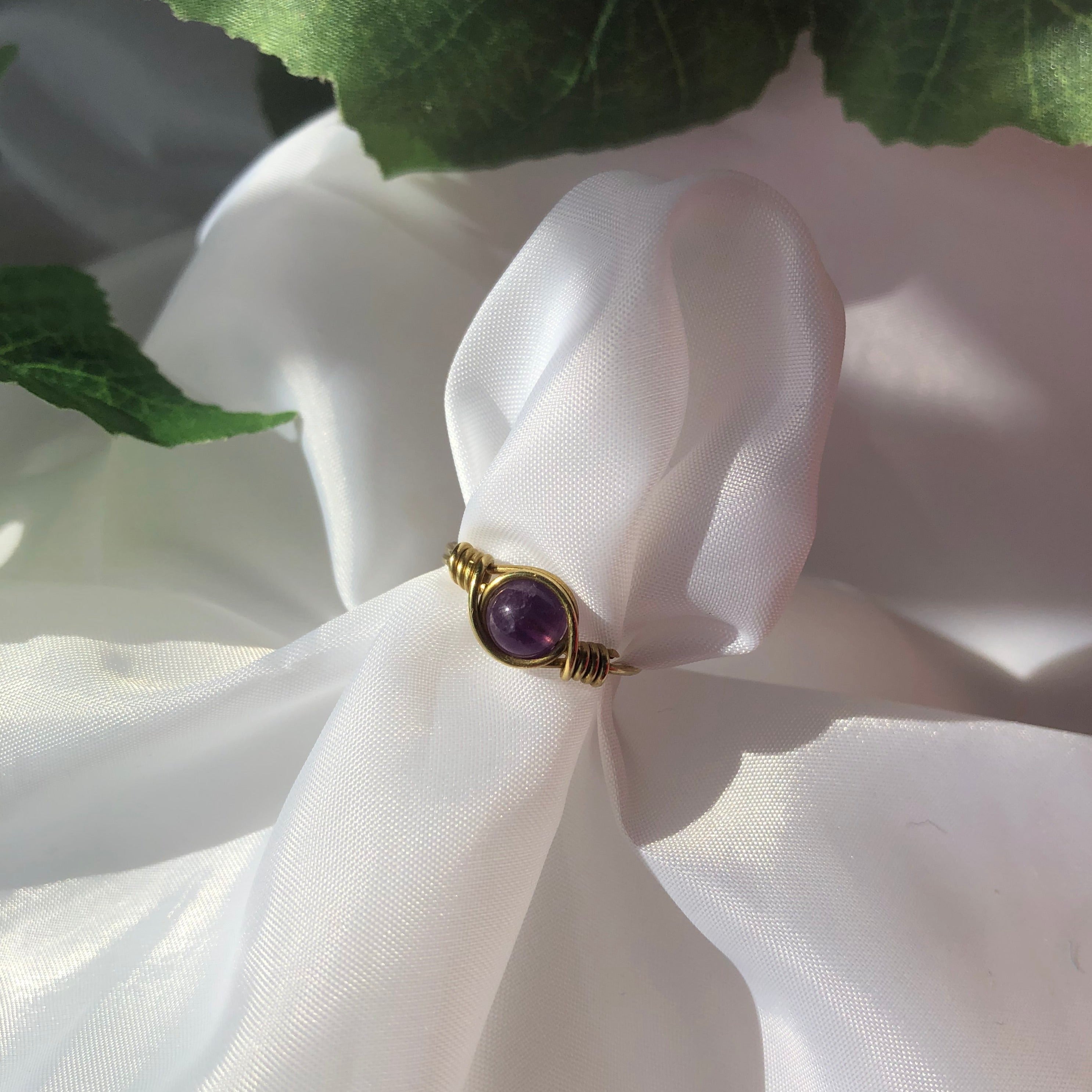 Amethyst Infinity Ring Bundle