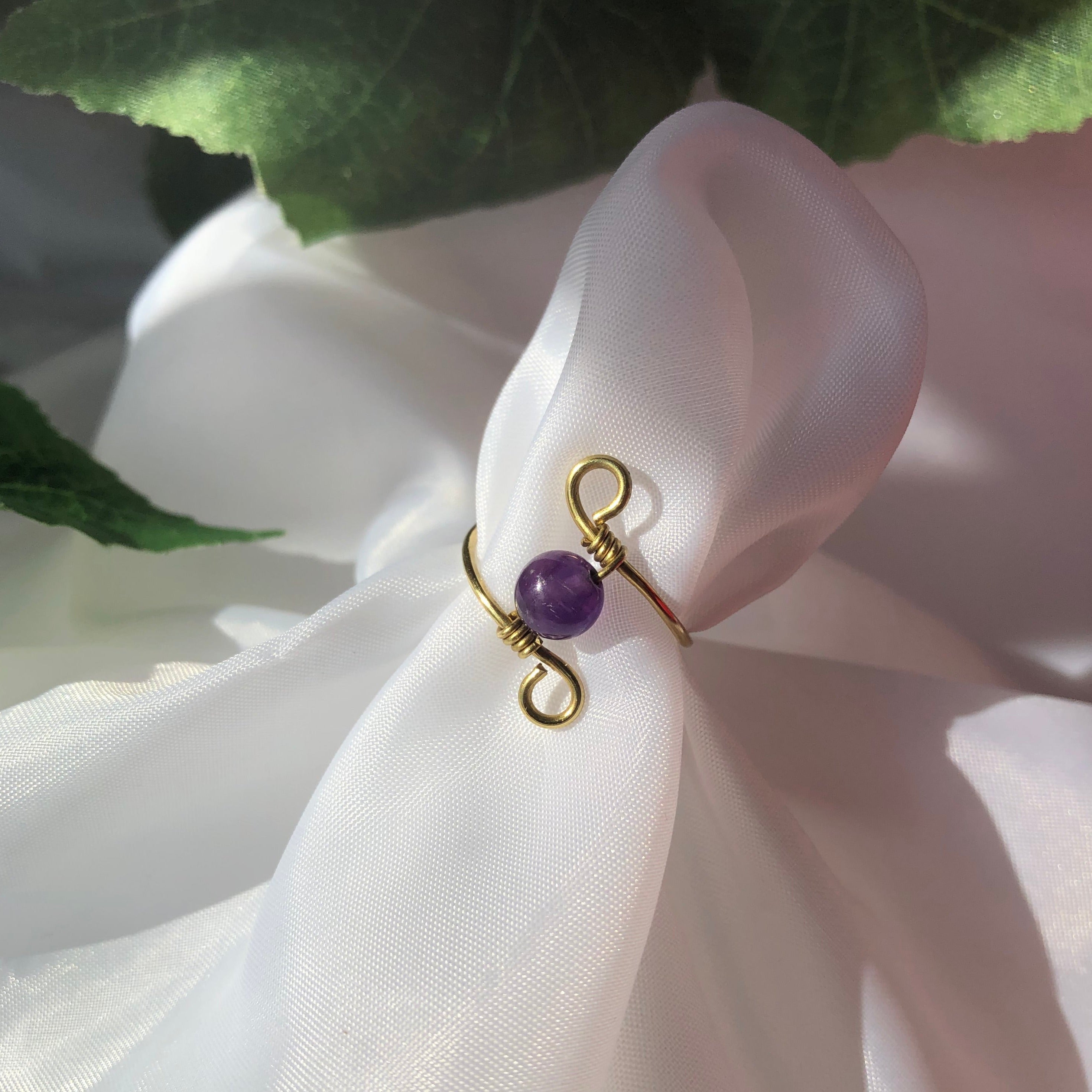 Amethyst Infinity Ring Bundle