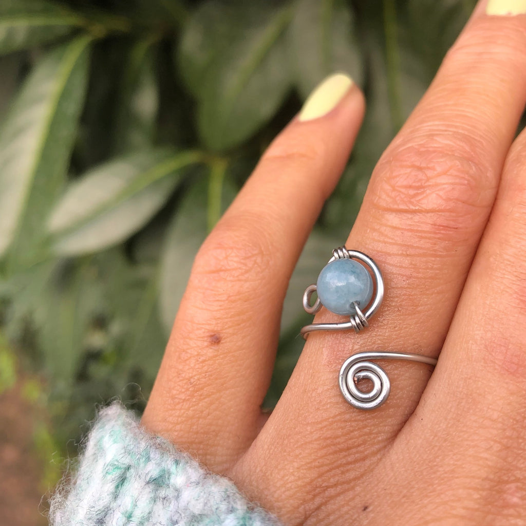 "Symphony" Crystal Wire Ring