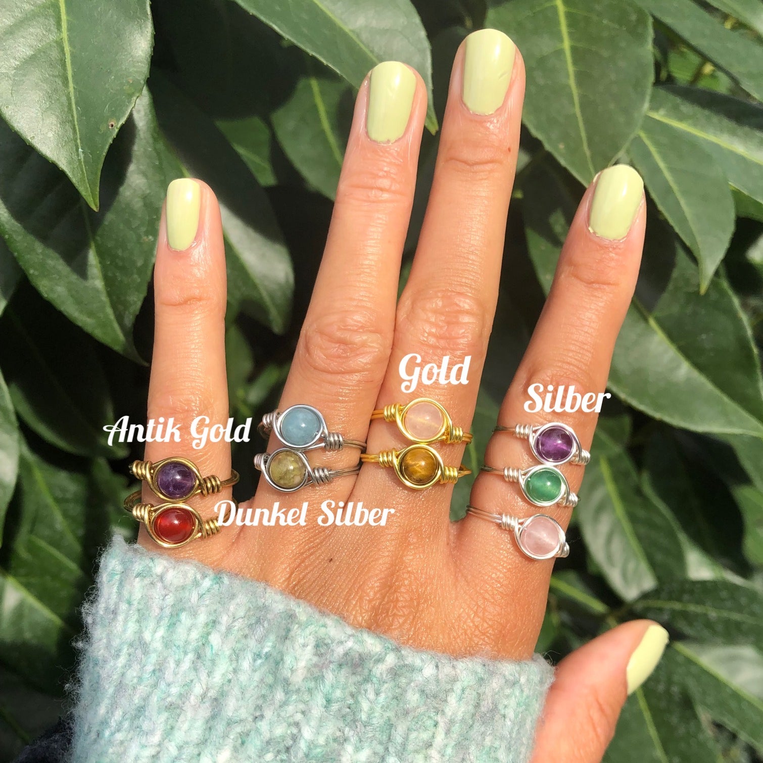 Sodalite "Divine" Wire Ring