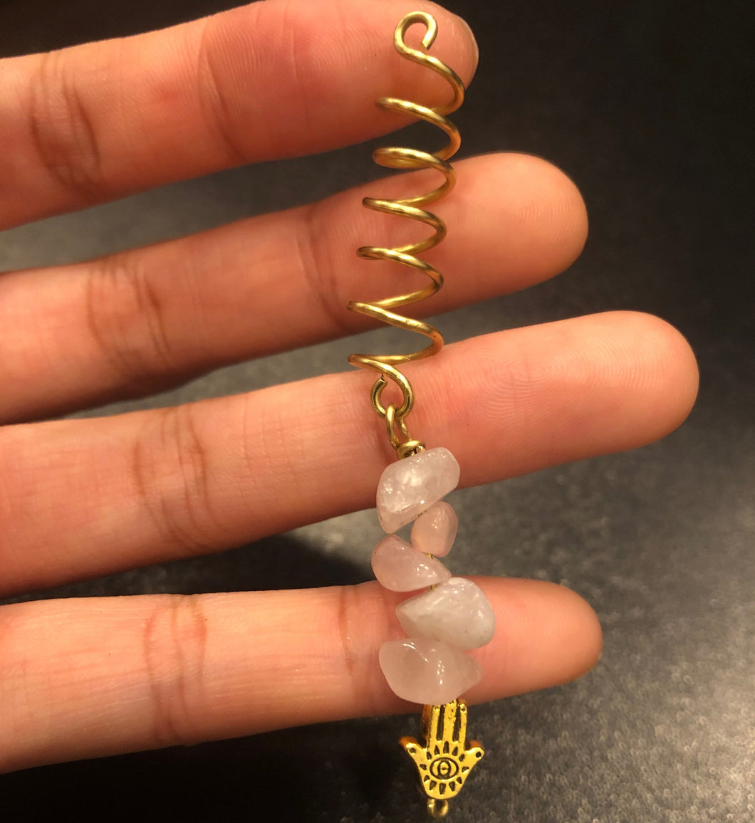 Hamsa Crystal Hair Twist