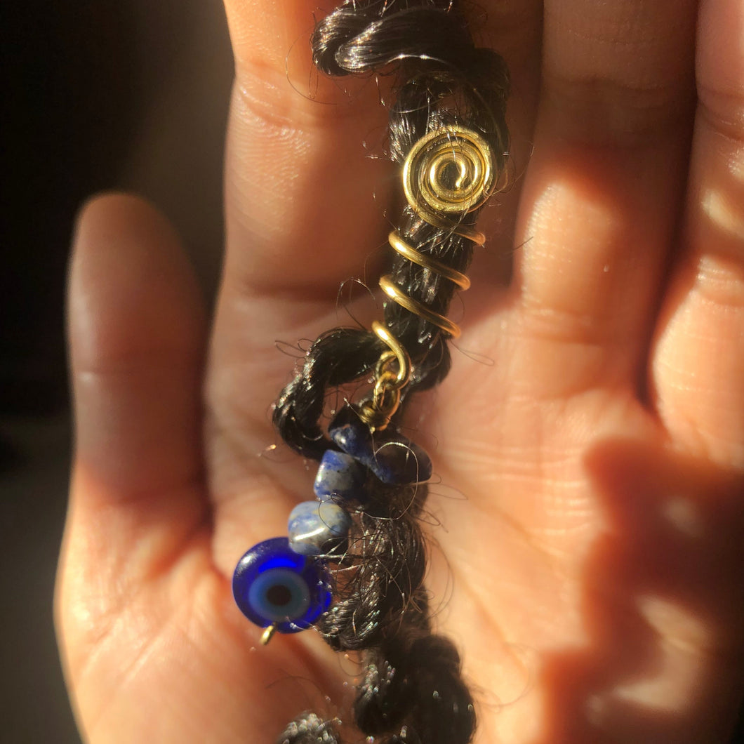Nazar Amulet Crystal Hair Twist