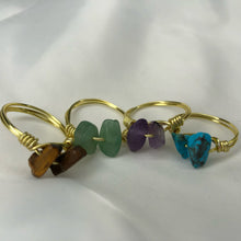 Lade das Bild in den Galerie-Viewer, Tigerauge Minimal Crystal Ring
