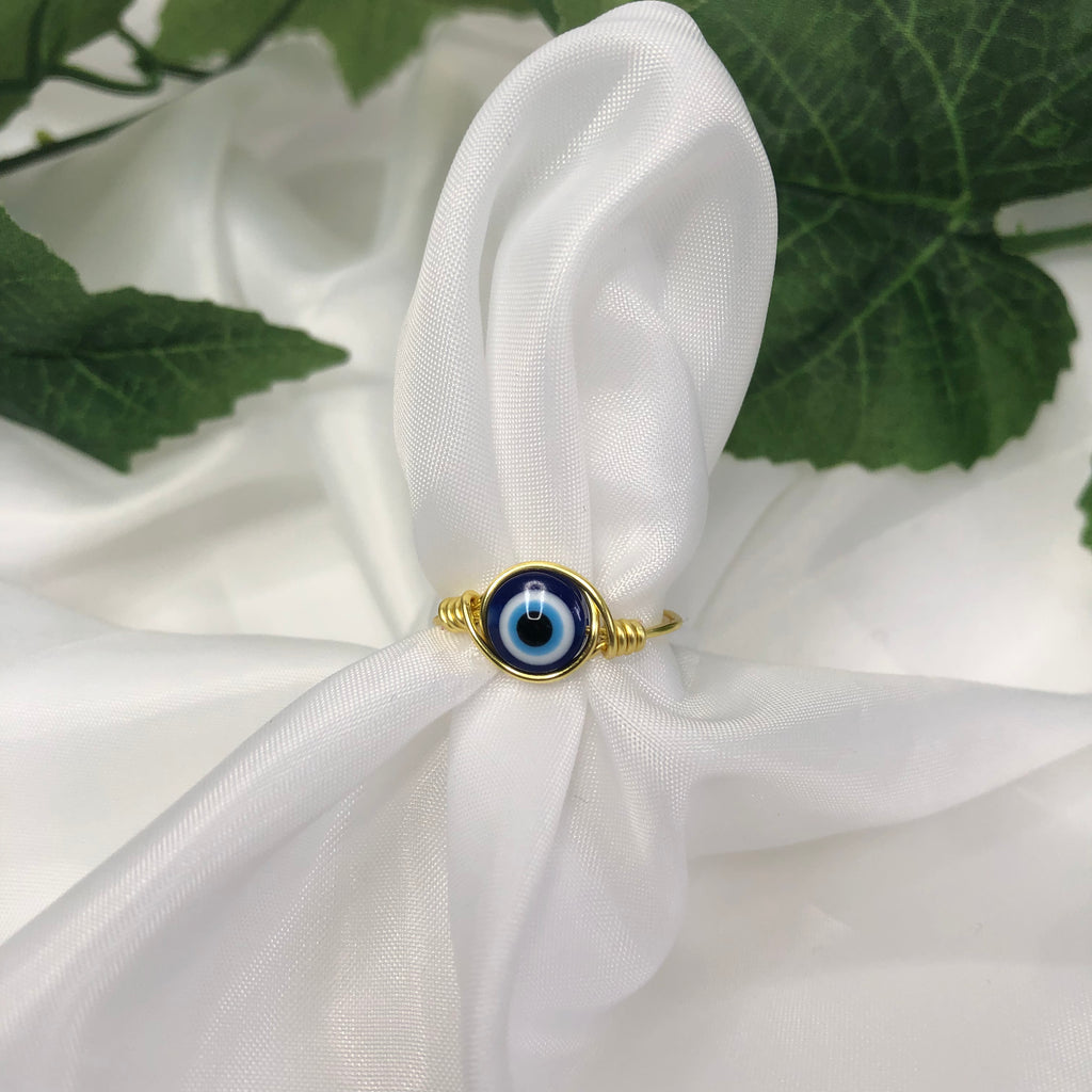 Evil Eye Wire Ring
