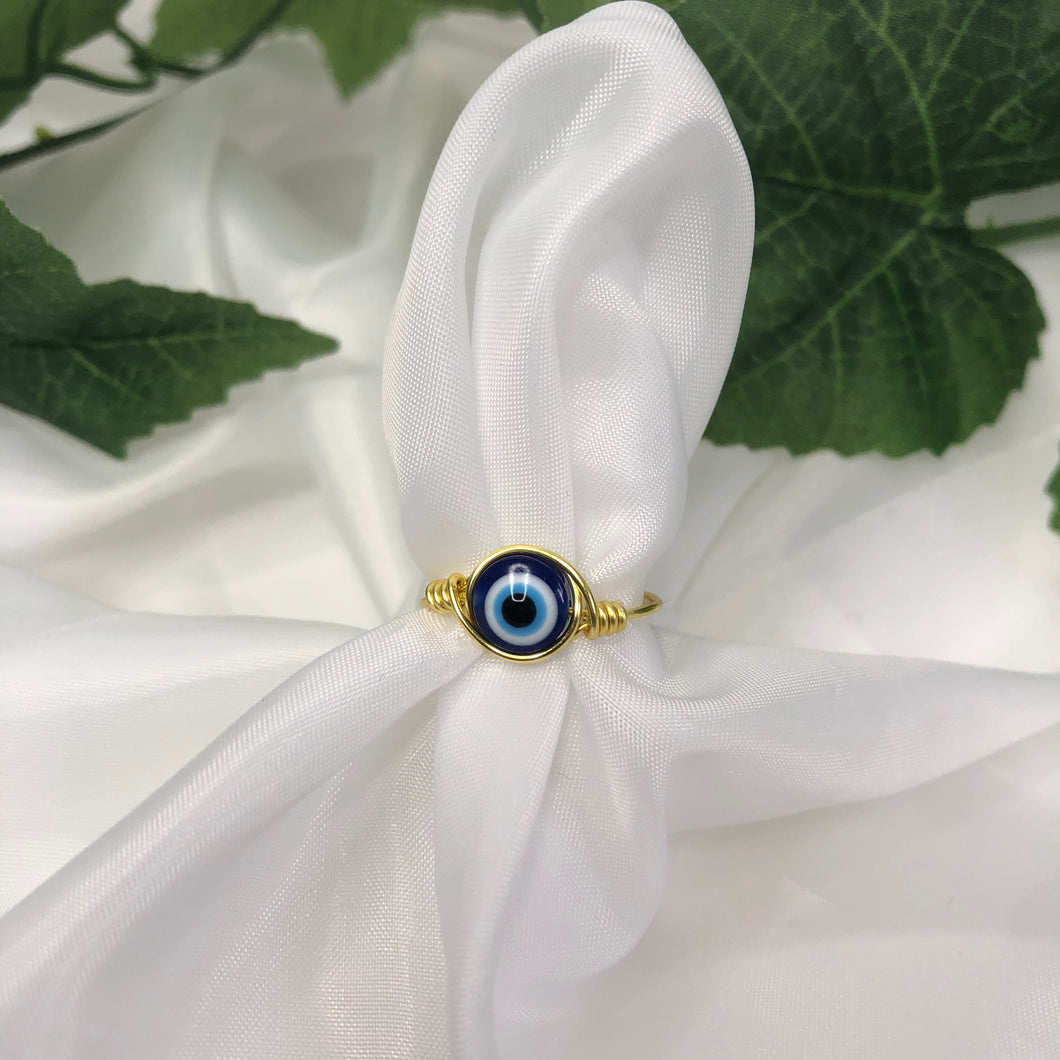 Evil Eye Wire Ring