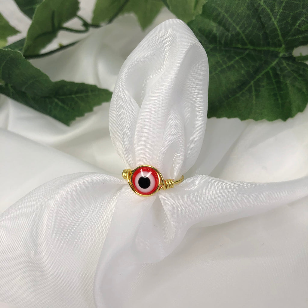 Evil Eye Wire Ring
