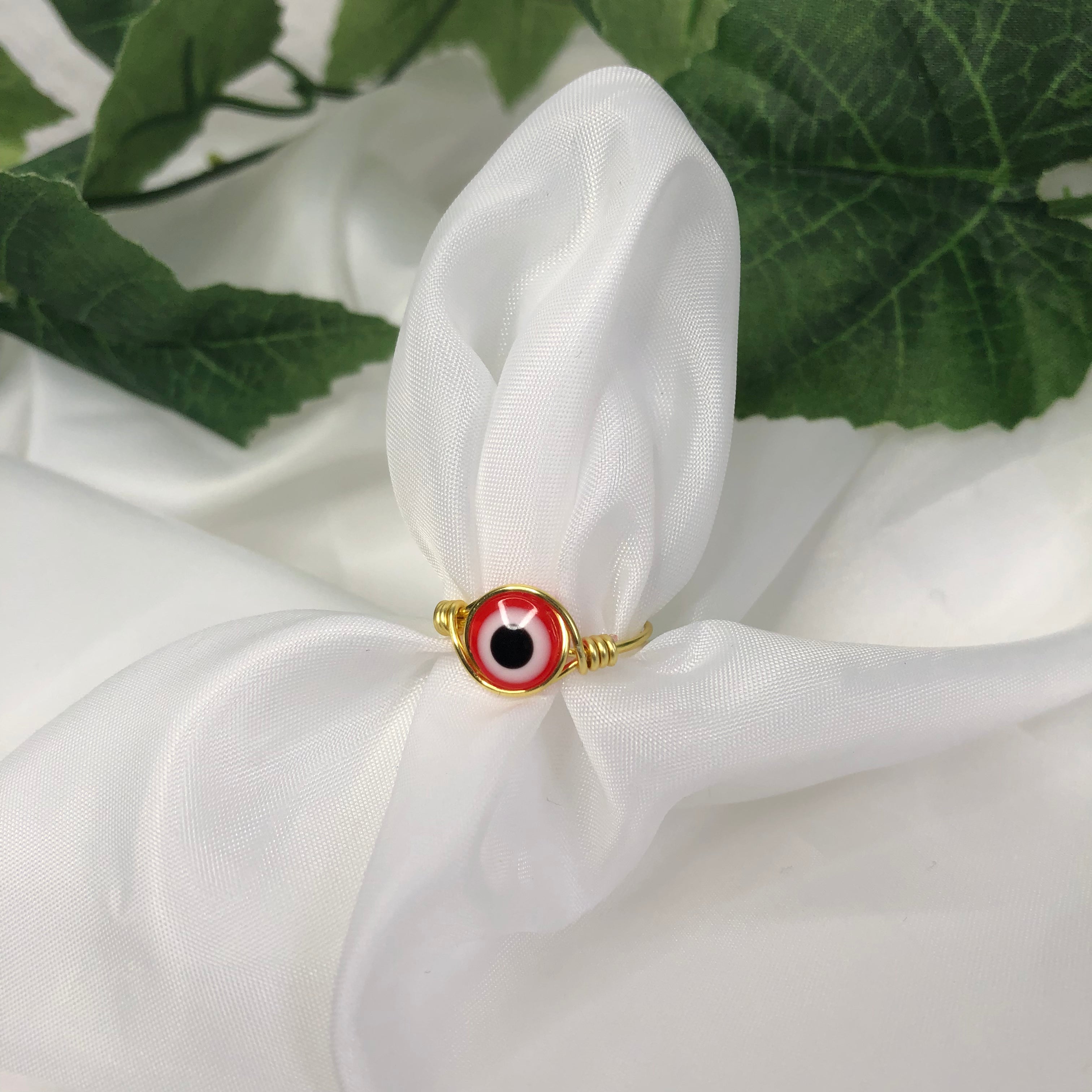 Evil Eye Wire Ring