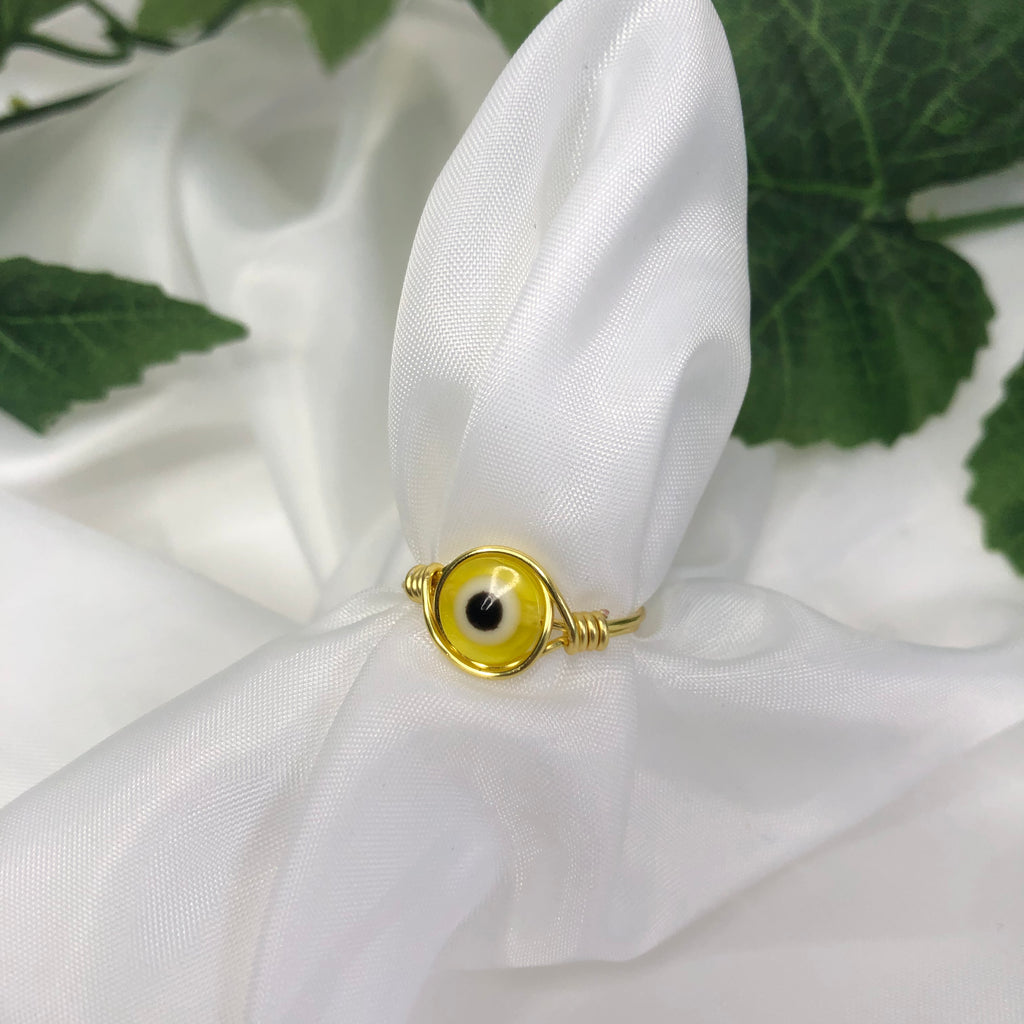 Evil Eye Wire Ring