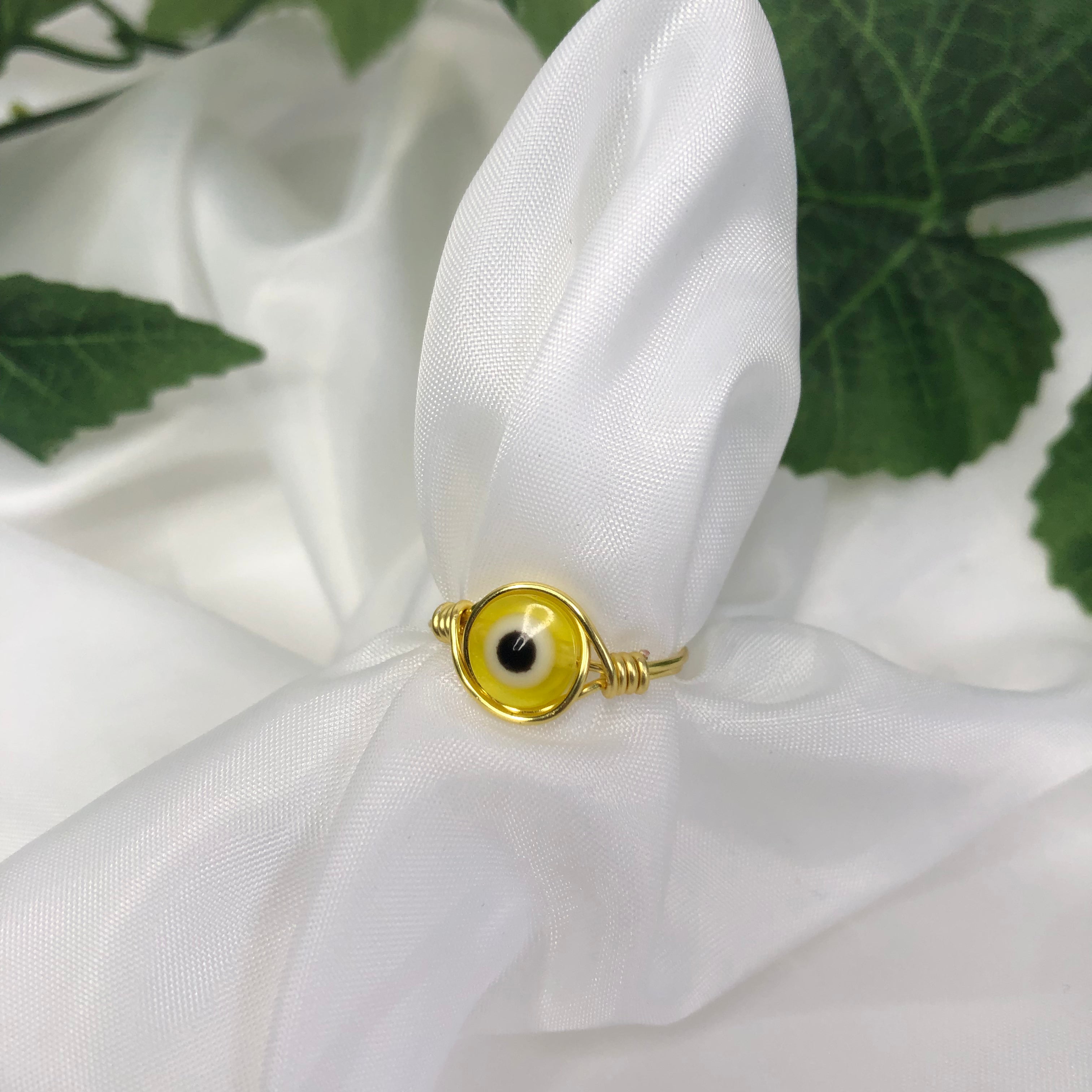 Evil Eye Wire Ring