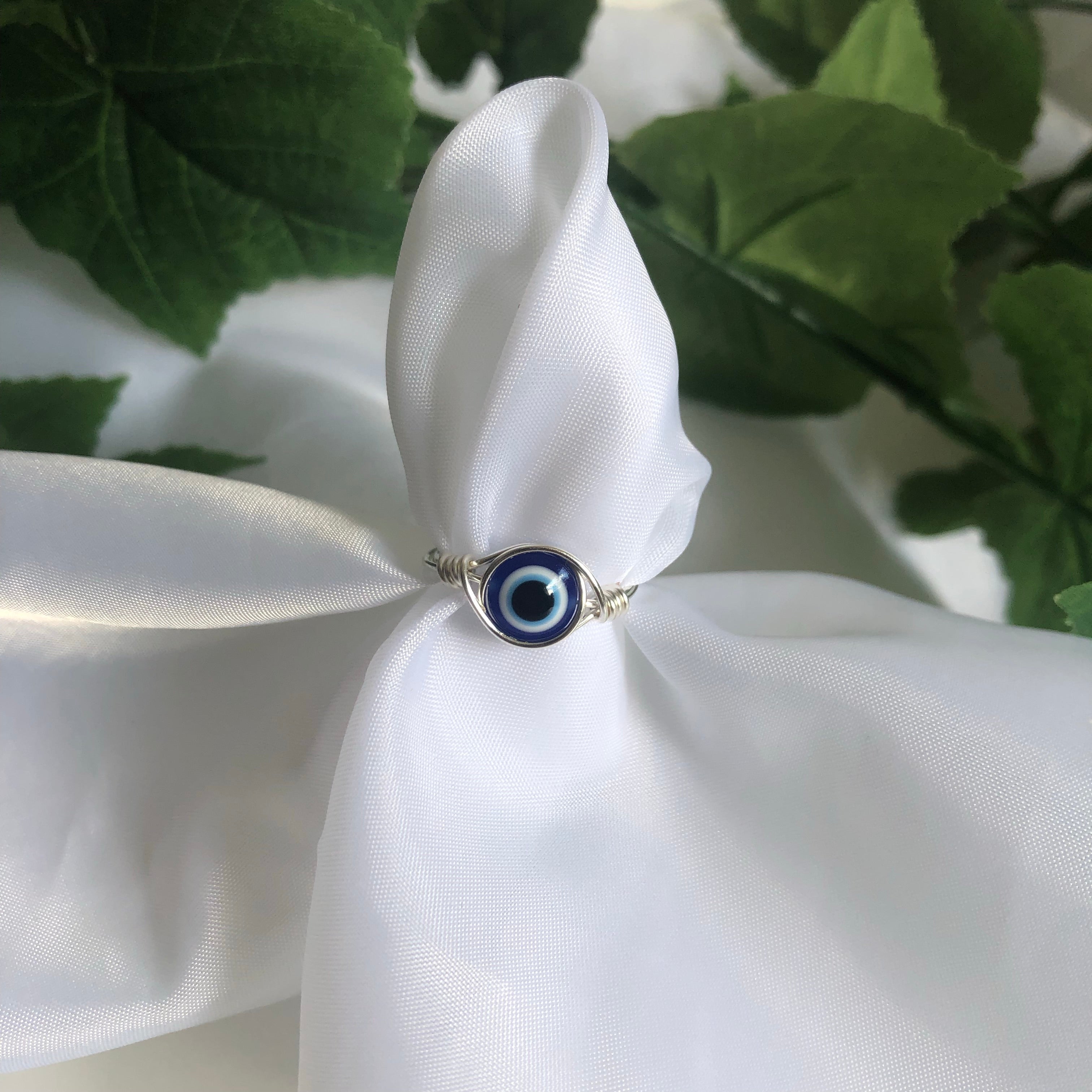Evil Eye Wire Ring