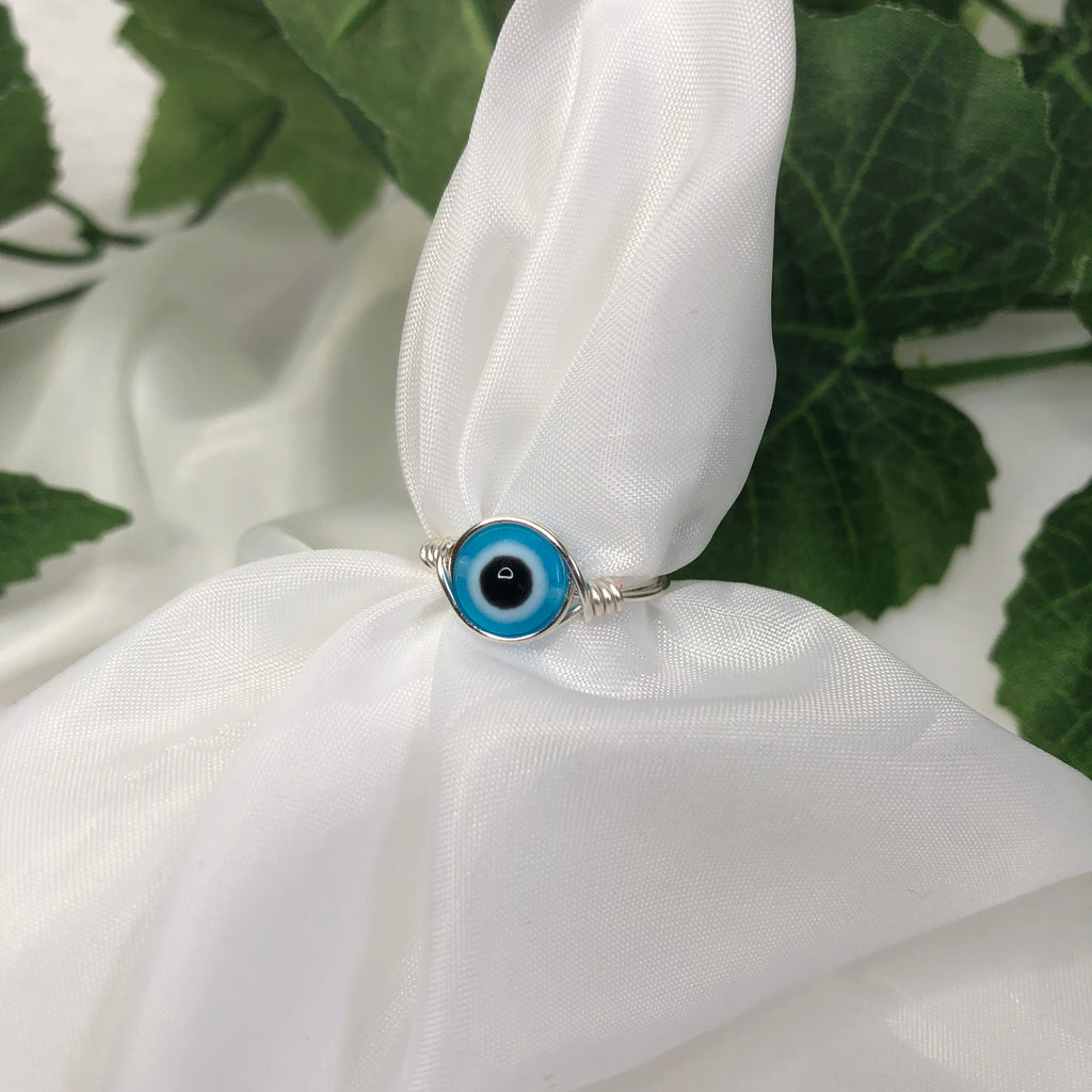 Evil Eye Wire Ring
