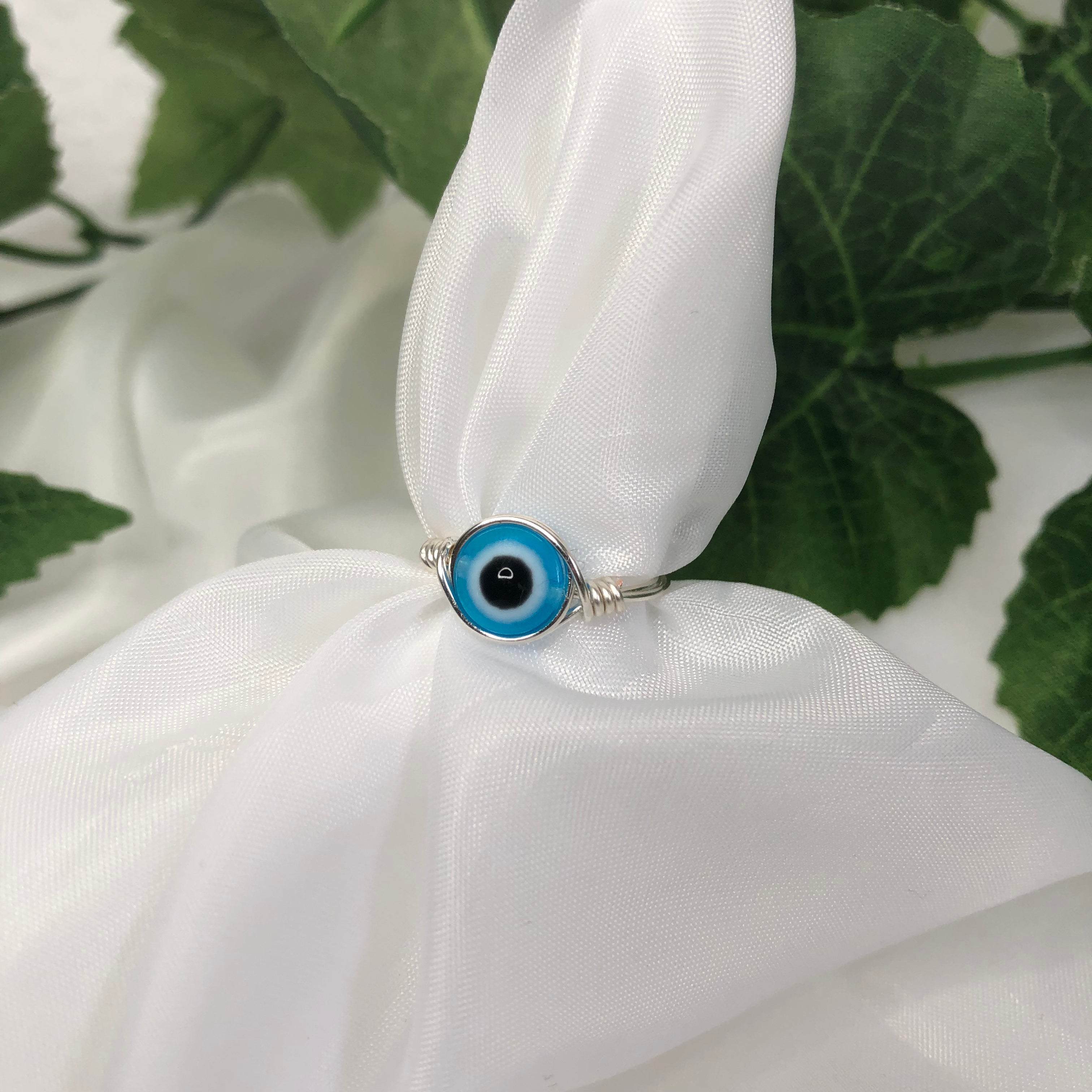 Evil Eye Wire Ring